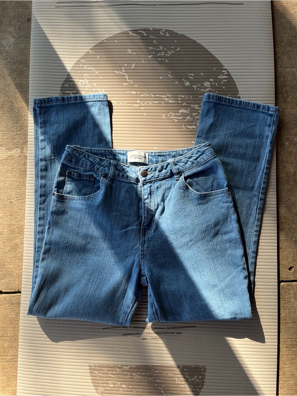 St. John's Bay Straight-Leg Jeans - Medium Blue